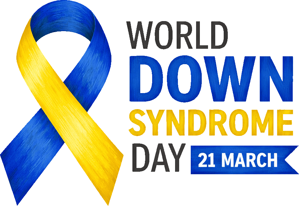 World Down Syndrome Day 21 March heading graphic